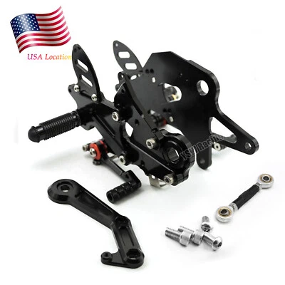 For Kawasaki Ninja 650 Z650 ER6N 2017-2022 CNC Rearset Footpegs Rear Set Pedals