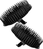 ASAKKURA 2pcs Portable Massaging Scalp Scrubber Brush Ergonomic Design Shampoo Bath Brush for Hair Care and Relaxation Lightweight Durable and Easy to Use for