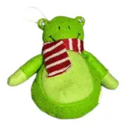 Holiday Christmas Frog 8” Wear Santa Scarf Soft Stuffed Plush