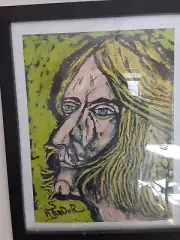 Kurt Cobain original oil painting by R. Tudor