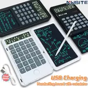 6 Inch Portable Calculator USB LCD Writing Tablet Calculator Students Working