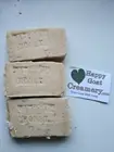 3 BARS OATMEAL & HONEY VEGETABLE GOAT MILK SOAP RICH DELUXE DYE FREE HAPPY GOAT