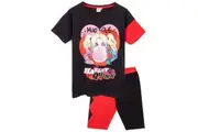 Harley Quinn Womens/Ladies Mad Love Pyjama Set (Red/Black) - UTNS6607