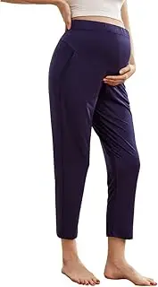 [COLOMI] Maternity Pregnancy Trousers Under and Over Bump Joggers for Pregnant Women Leggings