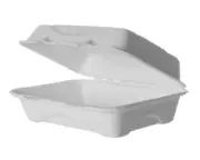 Sugarcane Clam Take Away Containers Boxes Burger Dinner Snack Hot