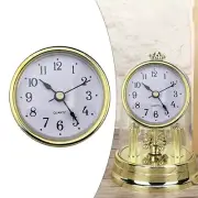 65MM Quartz Clock Inserts Movement Replacement DIY Gold Arabic Numbers