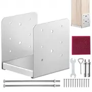 VEVOR 152.4x152.4 Post Base, 1Pcs Stainless Steel Adjustable Post Anchor Bracket(Internal 150 x 139.7), Adjustable Post Base for Pavilion Deck Porch H