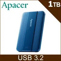 在飛比找PChome24h購物優惠-Apacer宇瞻 AC237 1TB 2.5吋行動硬碟-藍