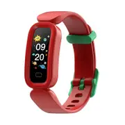 Smart Fitness Bracelet With Bluetooth Sleep Tracking Red Activity Trackers