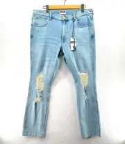 Wrangler x Fender Jeans Mens 36x32 Blue Indigo Straight Denim Guitar Pick Pocket