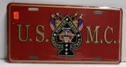 Aluminum Military License Plate USMC Marine Corps Ace of Spades NEW