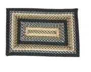 IHF Home Decor 27" x 48" Grassland Multicolor Braided Area Rug Rectangle Fabric