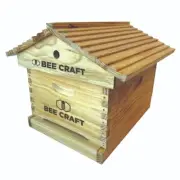 Beecraft Bee hive single box hobbyist beekeeping kit - gabled roof mesh bottom