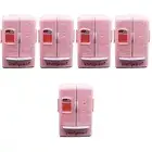 Set of 5 Doll Fridge Mini Toy Simulated Refrigerator Pink Child