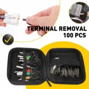 100pcs Pin Ejector Wire Kit Extractor Car Auto Terminal Removal Connector