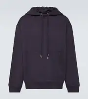 [Dries Van Noten] Dries Van Noten Cotton jersey hoodie AU 87 blue