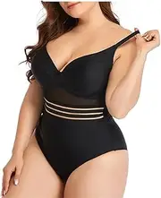 Women Swimsuit One Piece Plus Size Push Up Swimwear Large Big Plussize Swimming Suits Beachwear Bathing Suits for Famale