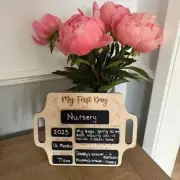 First Day Of School Photo Board, School Sign, Back To School Chalk Board NW