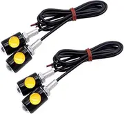 Turn Signal Lights Motorcycle Mini LED Indicator Amber Light Lamp 4PCS