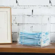 Premium Clear Acrylic Holder, Cleaning Gloves Dispenser Tray