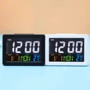Large Digital Jumbo LED Wall Desk Alarm Clock Display Calendar Temperature AU