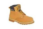 Grafters Mens Crazy Horse Leather Safety Boots (Honey) - UTDF4556