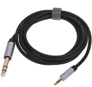 3.5mm to 6.5mm Cable Audio 1/8 to 1/4 inch Stereo Amplifier AUX Jack Adapter