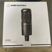 Audio Technica AT2020 Cardioid Condenser Recording Microphone. Tripod Stand inc.