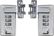UTALIND 1 Set Luggage Combination Lock Metal Toolbox Hasp with 3 Digit Combination Lock