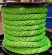 ANCHOR ROPE DOCK LINE 1/2" X 200' BRAIDED 100% NYLON LIME MADE IN USA