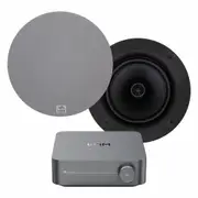 WiiM Streaming Amplifier w/ 8" In-Ceiling Speakers For Home Theatre DIY
