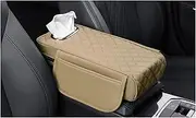 Armrest Box Booster Pad for Audi A4 B7 Cabriolet 8HE 2006 2007 2008 2009 Car Armrest Cushions Car Armrest Box Mats Center Console Armrest Cover(E)