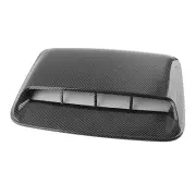 Universal Carbon Fiber Car Hood Scoop Vent Air Flow Intake Bonnet Decor Cover