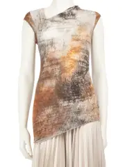 Drape Detail Printed Top