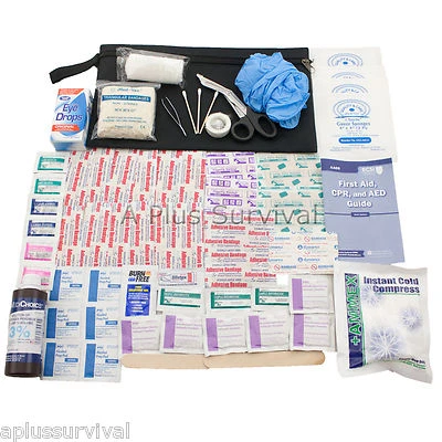 A Plus Survival First Aid Zip Kit Large Survival Camping School Bug Out Car Work