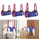 Cat Grooming Hammock Hanger Dog Grooming Hammock Harness for Dogs Cats Blue