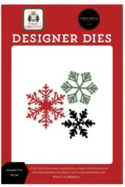 Carta Bella Paper HOME FOR CHRISTMAS Snowfall Trio Snowflake Die Set