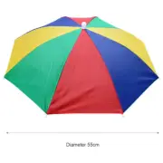 Portable Rain Umbrella Hat Foldable Outdoor Fishing Sunshade Waterproof Camping