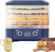 Food Freeze Dryer Machine for Home, Food Dryer Machine for Candy and Snacks, Food Dehydrator Machine with Digital Adjustable Timer and Temperature Control, for Fruits Meat Vegetables (Blue)
