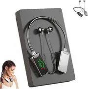 Waterproof Wireless Neckband Bluetooth Headphones with Display, Wireless Sound Card Live Streaming Earphones, Bluetooth Headphones Earbuds Neckband, Neckband Headphones, Audio Earphones (A)