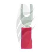 Jaylec TE3603 Spade Terminal 3mm Insulated PVC Copper Sleeve 100 Pack