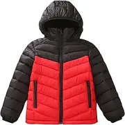 [EIGIOO] Boys Girls Toddlers Lightweight Hooded Puffer Jacket Kids Winter Coat Warm Comfy Outerwear