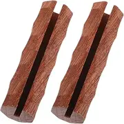 Gogogmee Outdoor Grill Pan Handle Covers Wooden Grip for Hot Skillet Cast Iron Pan Handle Covers Insulated for Safety