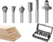 HELVES Flush Trim Bit - 1/4 Inch Shank Top Bearing Router Bits,Carbide High Strength Flush Trim Router Bits Milling Cutter for Woodworking Tools