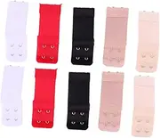 [COSMEVIVI] Elastic Bra Extender Hooks 2 Rows Bra Extenders Bra Extension Straps Bra Buckle for Underwear Extension Easy to Wash