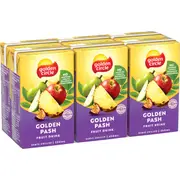 Golden Circle Fruit Drinks Lunch Box Poppers Multipack Golden Pash 250mL x 6 pack