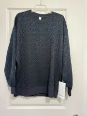 NEW Lululemon Limited Edition Perfectly Oversized Jacquard Crew black size 6