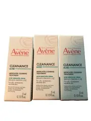 AVENE Cleanance Acne Clearing Treatment Cream 5 Travel Samples each 5m
