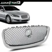 Chrome Upper Front Center Grill Grille Fit For Jaguar XF XFR 12 2013 2014 2015