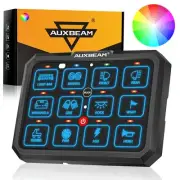 Auxbeam RGB 12 Gang Switch Panel Touch LED Circuit Relay Control For Jeep Chevy (for: Jeep)